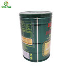 Food Grade  Round Metal Tin Can Plastic Lid 800g For Chicken Powder