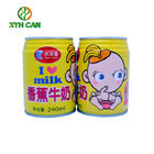 Beverage Tin Can Commercial Empty Tin Containers For 100ml Milk and Juice