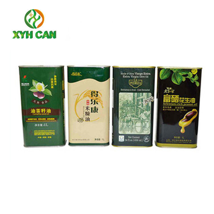 Olive Oil Tin Can Printed Metal Tin Packaging Packaging Container with Plastic Plug